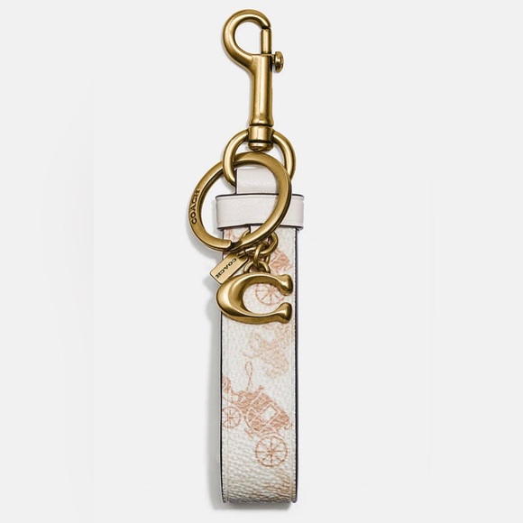 Loop bag charm with horse and carriage - Picture 1 of 1